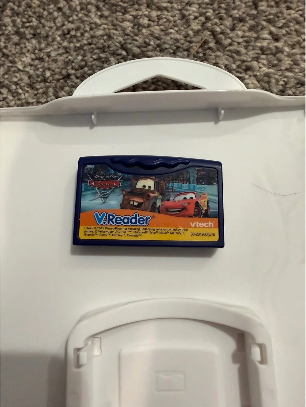 VTech V.Reader Interactive E-Reading System Disney Pixar Cars 2 Game Cartridge